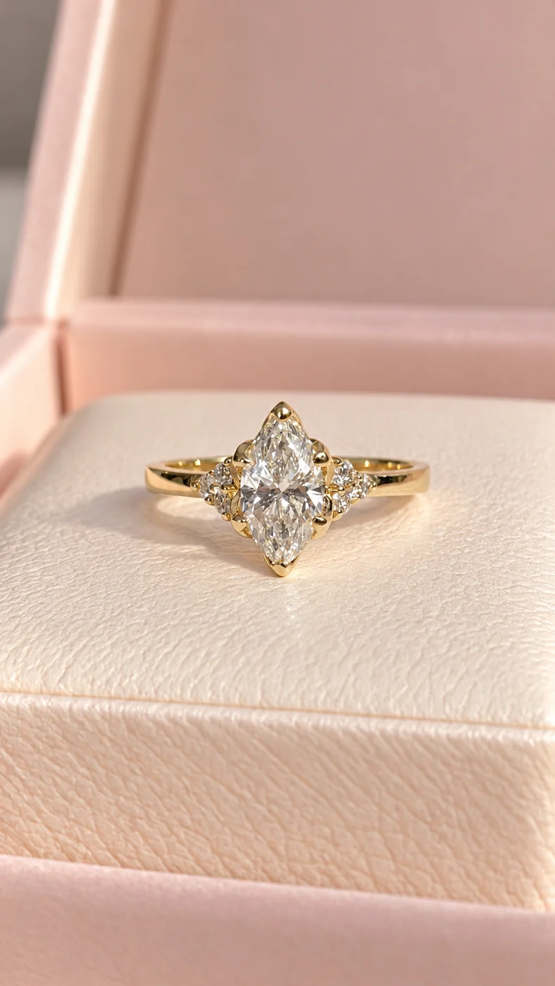 Anillo de diamante de laboratorio de la colección