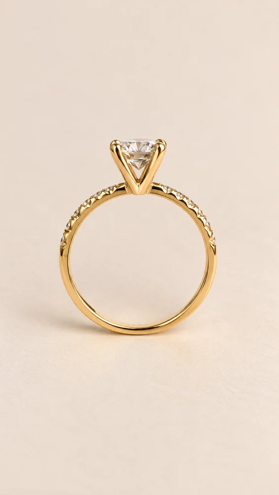 Anillo Riviere redondo, vista 2