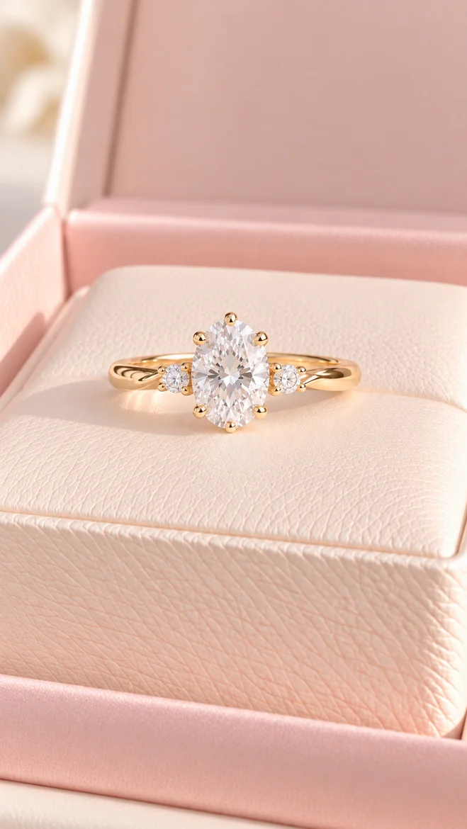 Anillo 3 gemas, vista 1
