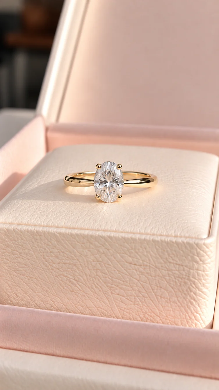 Anillo Clásico oval, vista 1